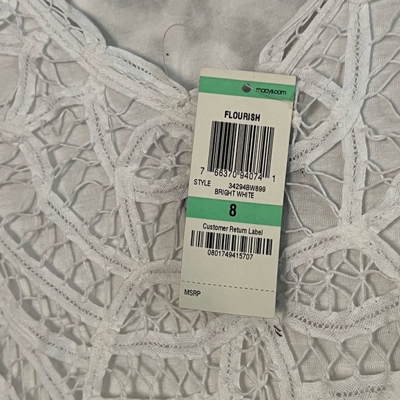 White Lace‎ Lined Dress - Picture 3 of 3